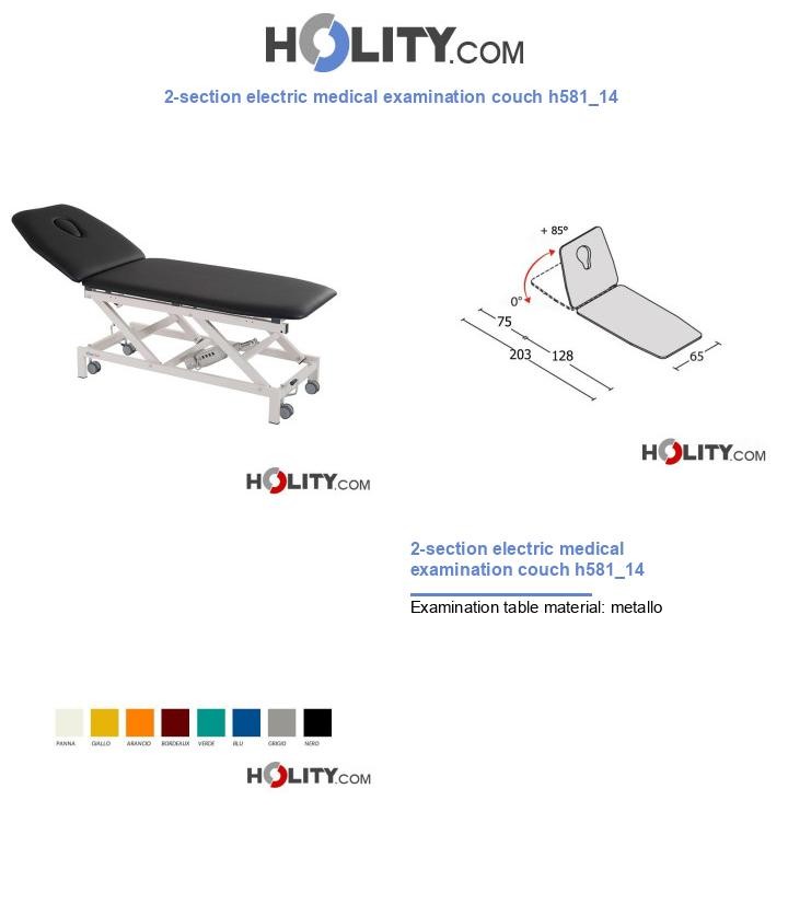 2-section electric medical examination couch h581_14