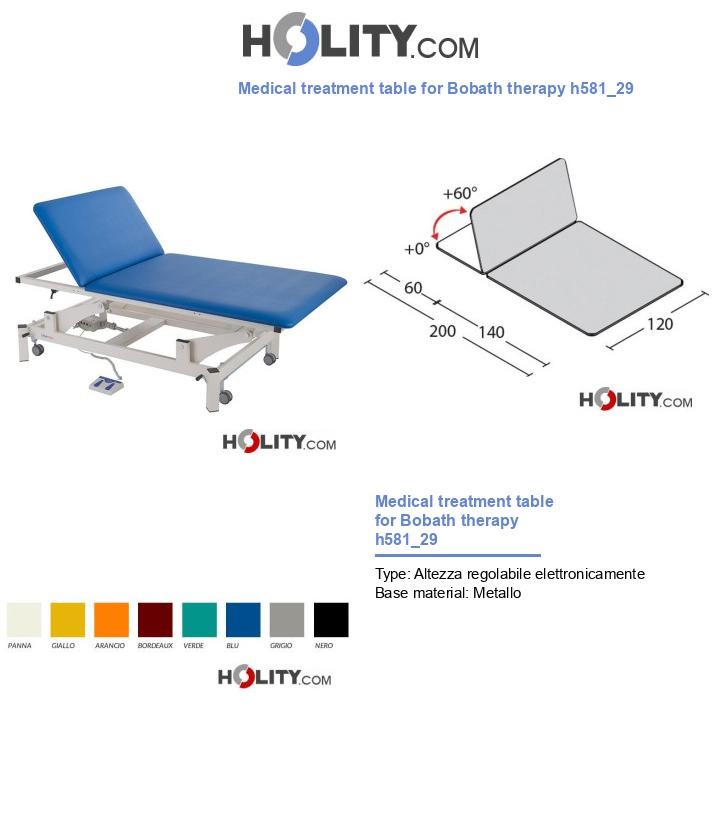 Medical treatment table for Bobath therapy h581_29
