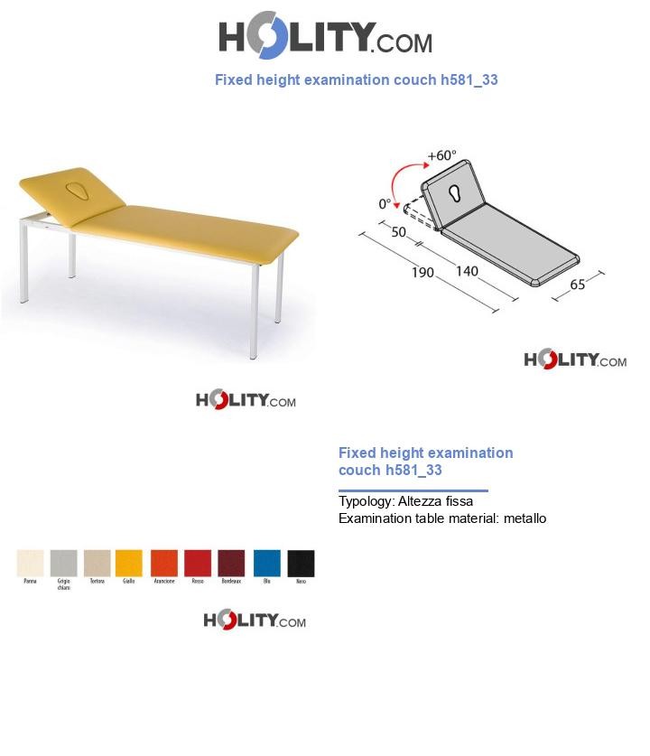 Fixed height examination couch h581_33