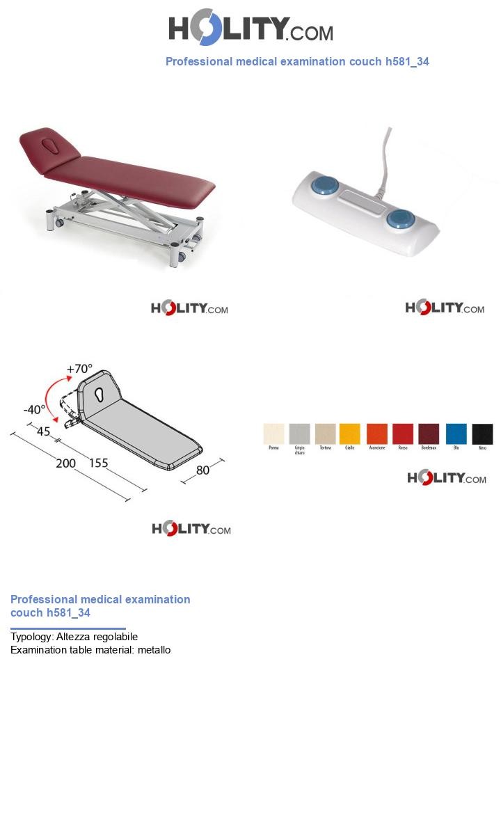 Professional medical examination couch h581_34