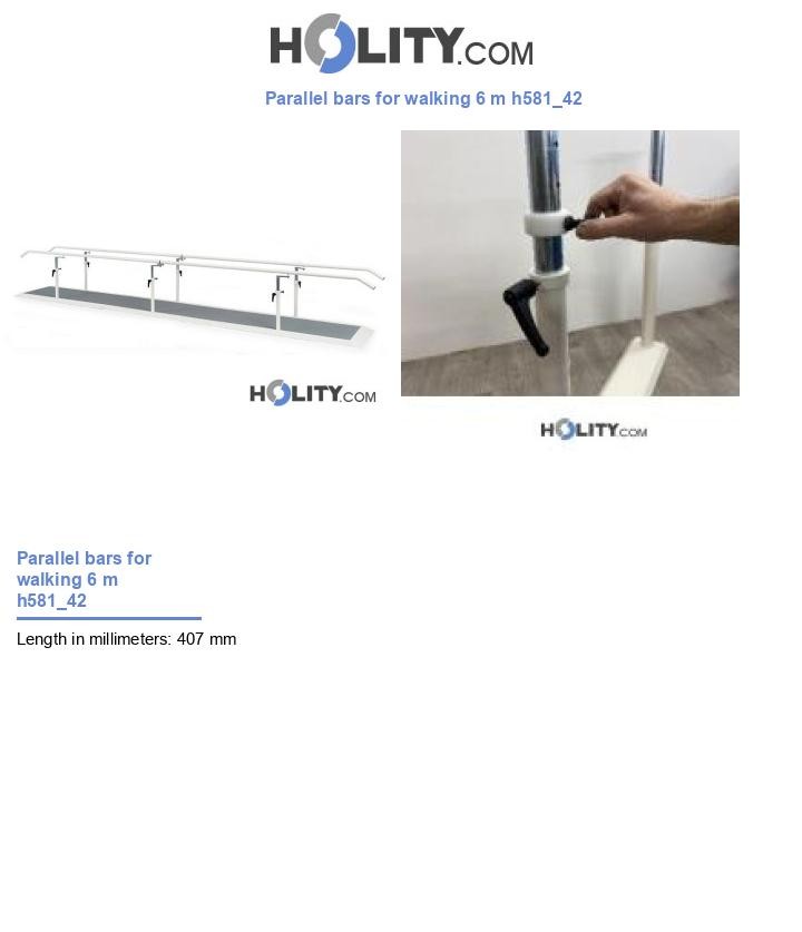 Parallel bars for walking 6 m h581_42
