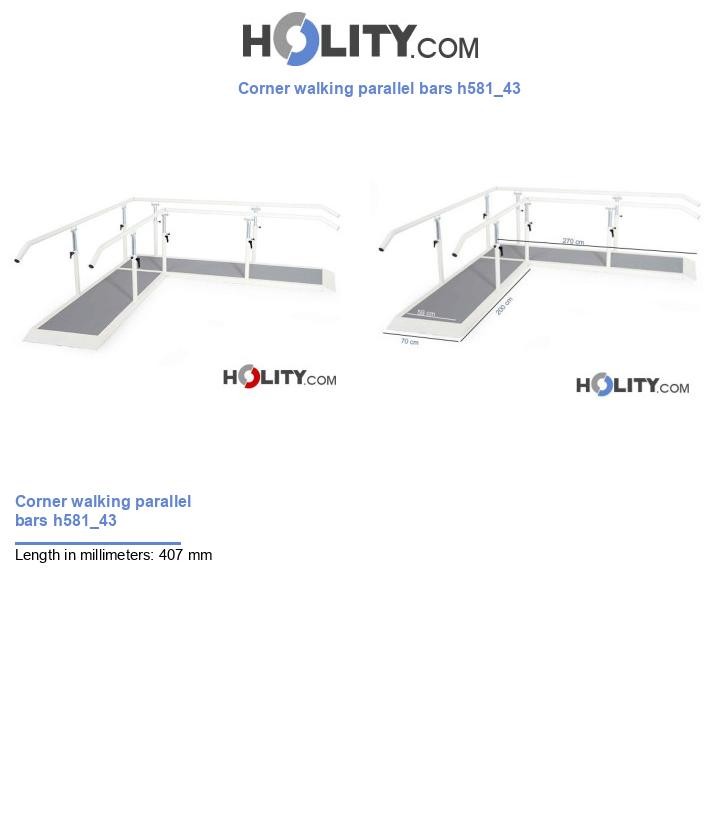 Corner walking parallel bars h581_43