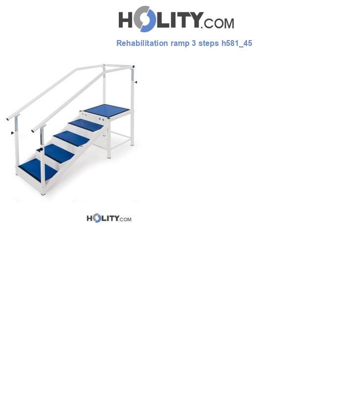 Rehabilitation ramp 3 steps h581_45