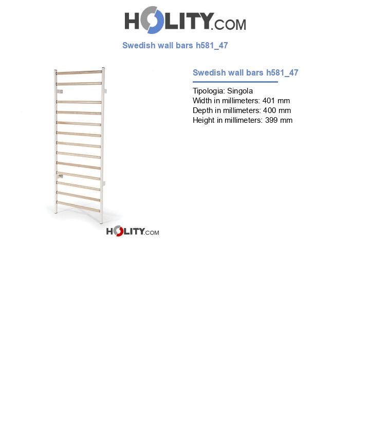 Swedish wall bars h581_47