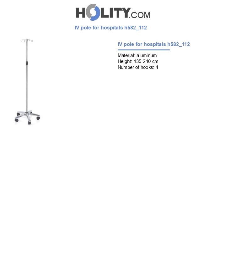 IV pole for hospitals h582_112