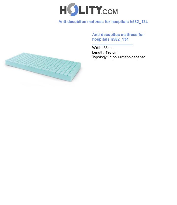 Anti-decubitus mattress for hospitals h582_134