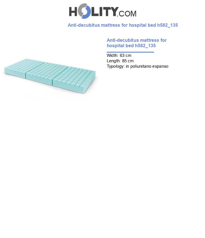 Anti-decubitus mattress for hospital bed h582_135