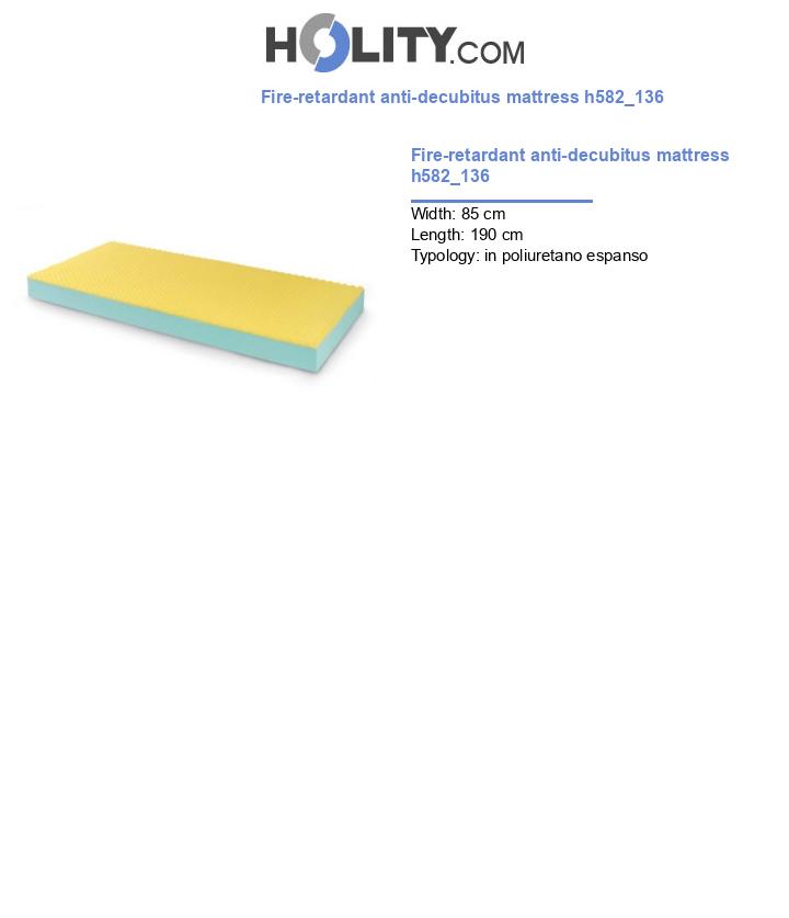 Fire-retardant anti-decubitus mattress h582_136