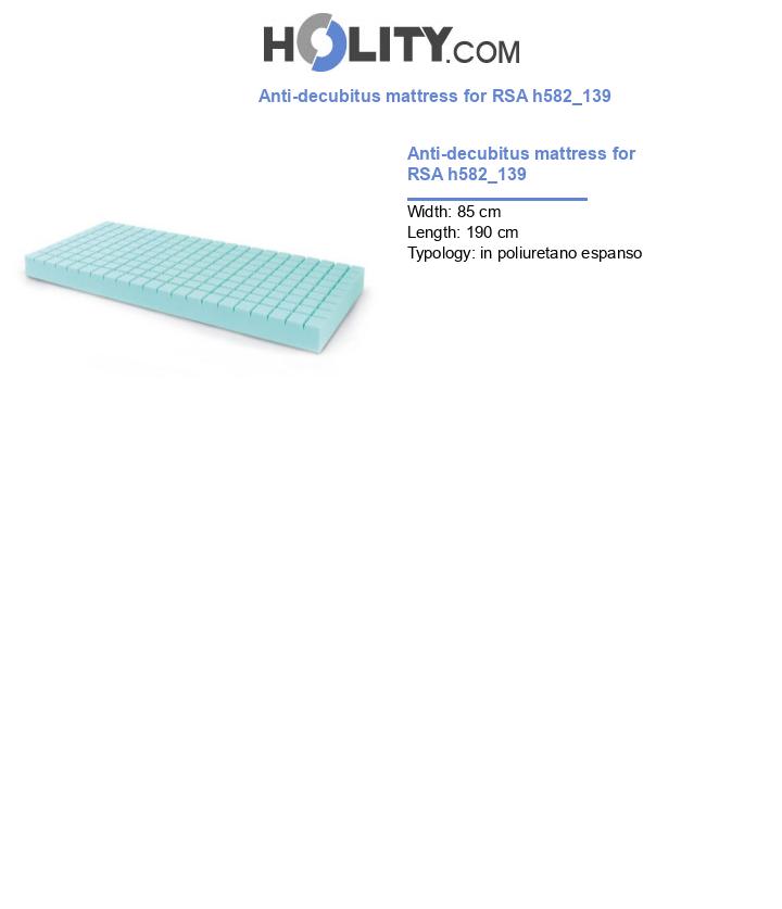 Anti-decubitus mattress for RSA h582_139