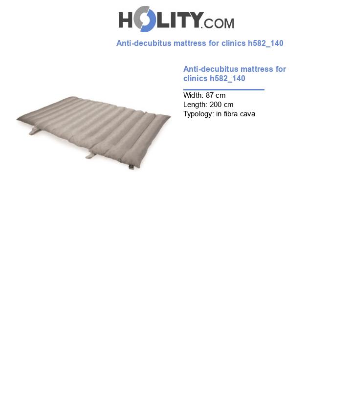 Anti-decubitus mattress for clinics h582_140