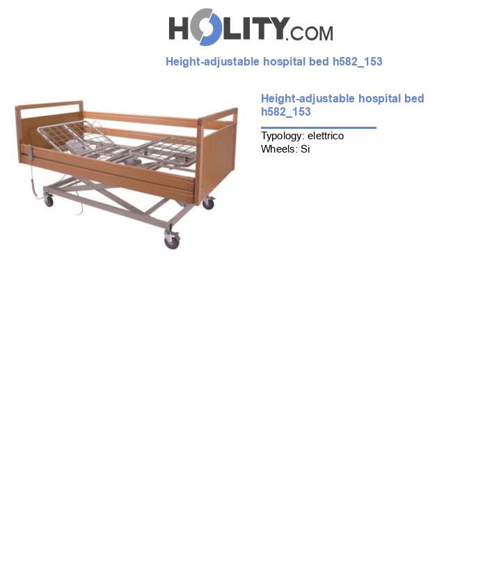 Height-adjustable hospital bed h582_153