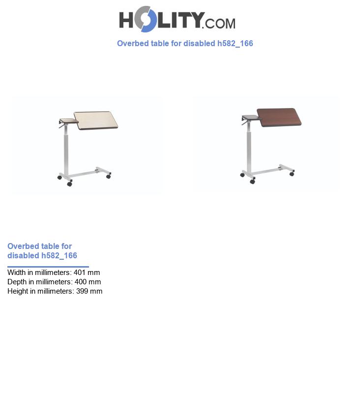 Overbed table for disabled h582_166