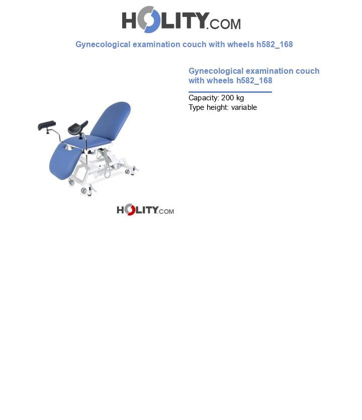 Gynecological examination couch with wheels h582_168