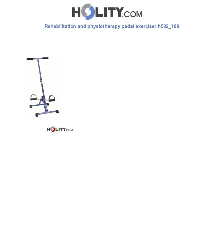 Rehabilitation and physiotherapy pedal exerciser h582_188