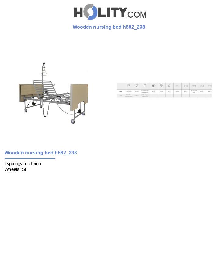Wooden nursing bed h582_238