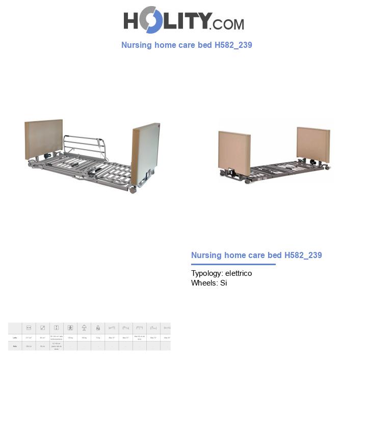 Nursing home care bed H582_239