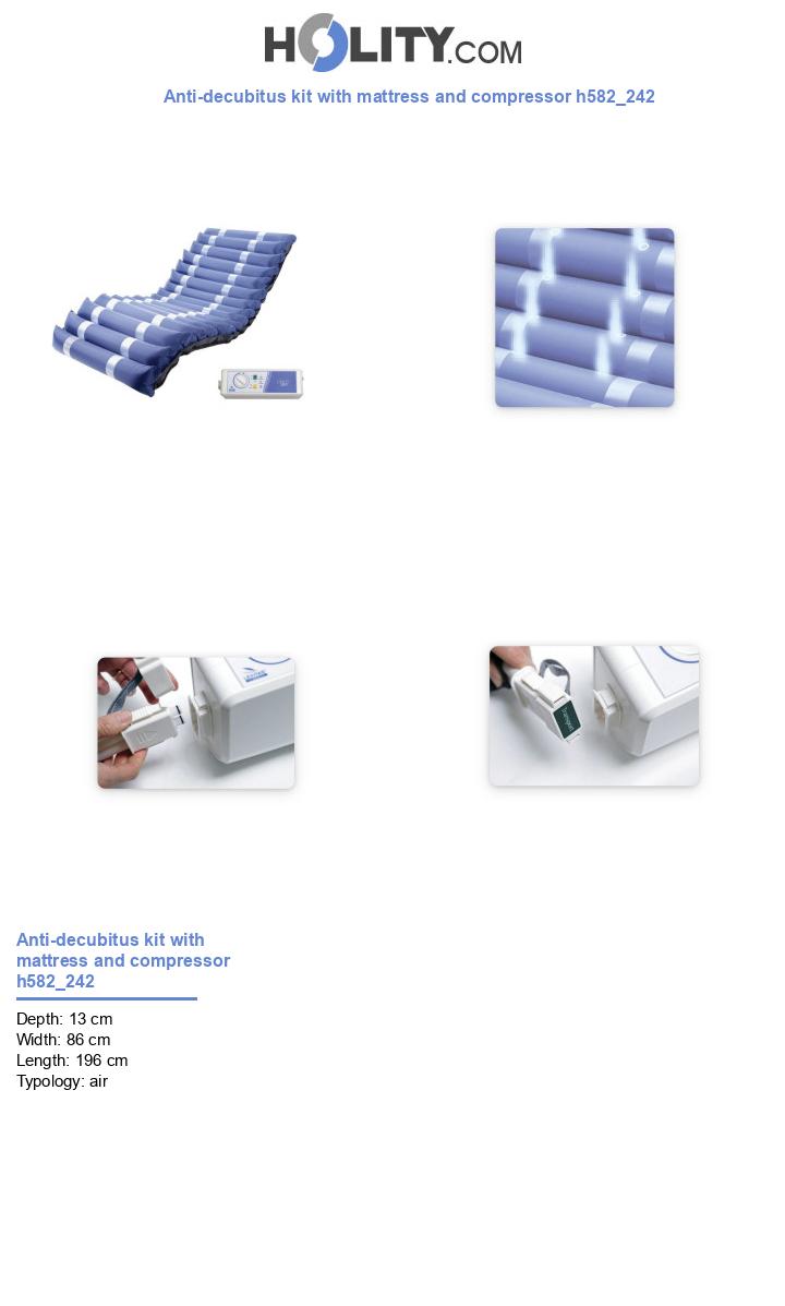Anti-decubitus kit with mattress and compressor h582_242