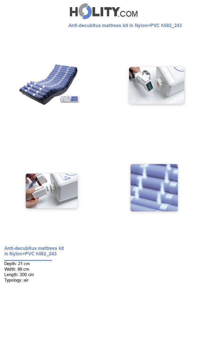 Anti-decubitus mattress kit in Nylon+PVC h582_243