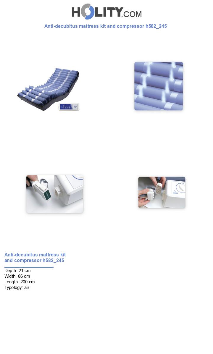 Anti-decubitus mattress kit and compressor h582_245