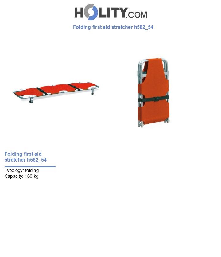 Folding first aid stretcher h582_54