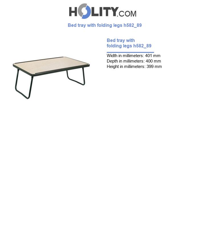 Bed tray with folding legs h582_89