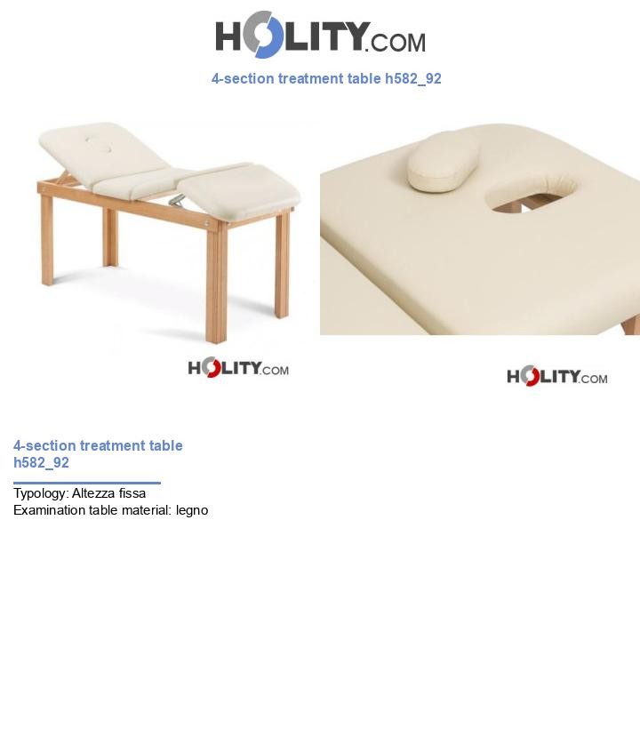 4-section treatment table h582_92