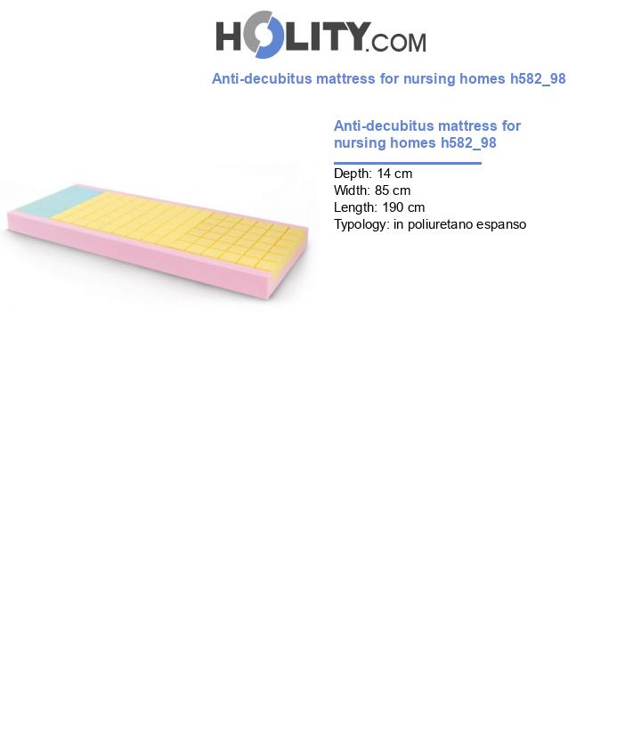 Anti-decubitus mattress for nursing homes h582_98