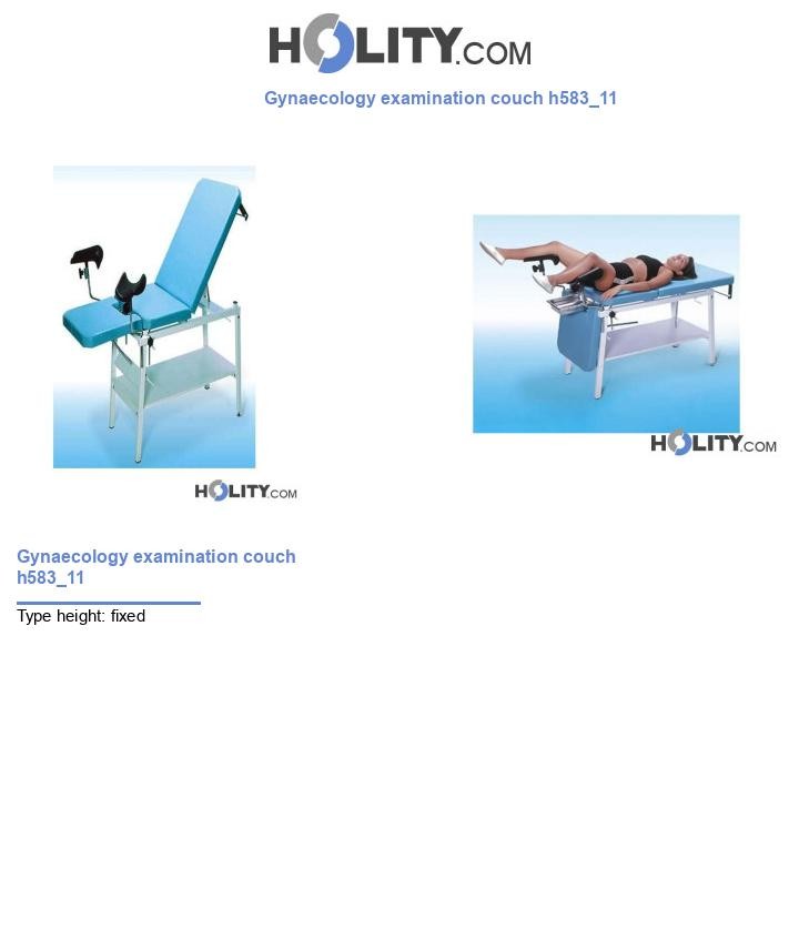 Gynaecology examination couch h583_11