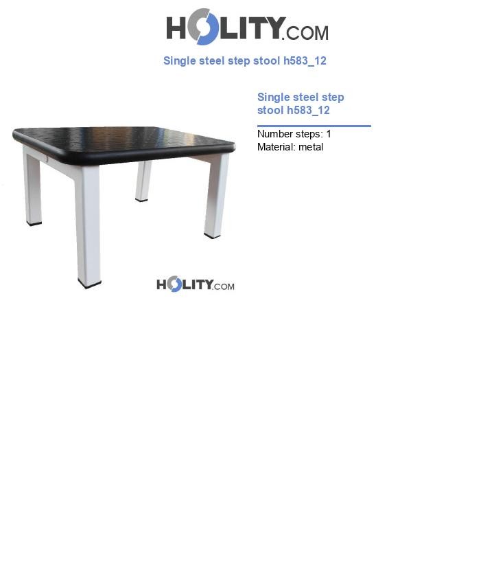 Single steel step stool h583_12