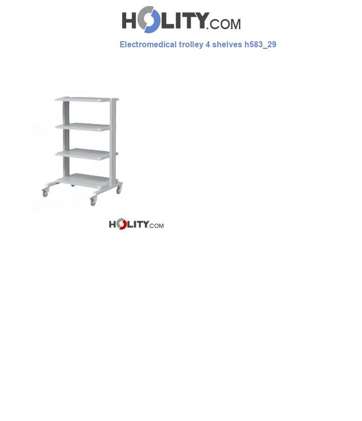 Electromedical trolley 4 shelves h583_29