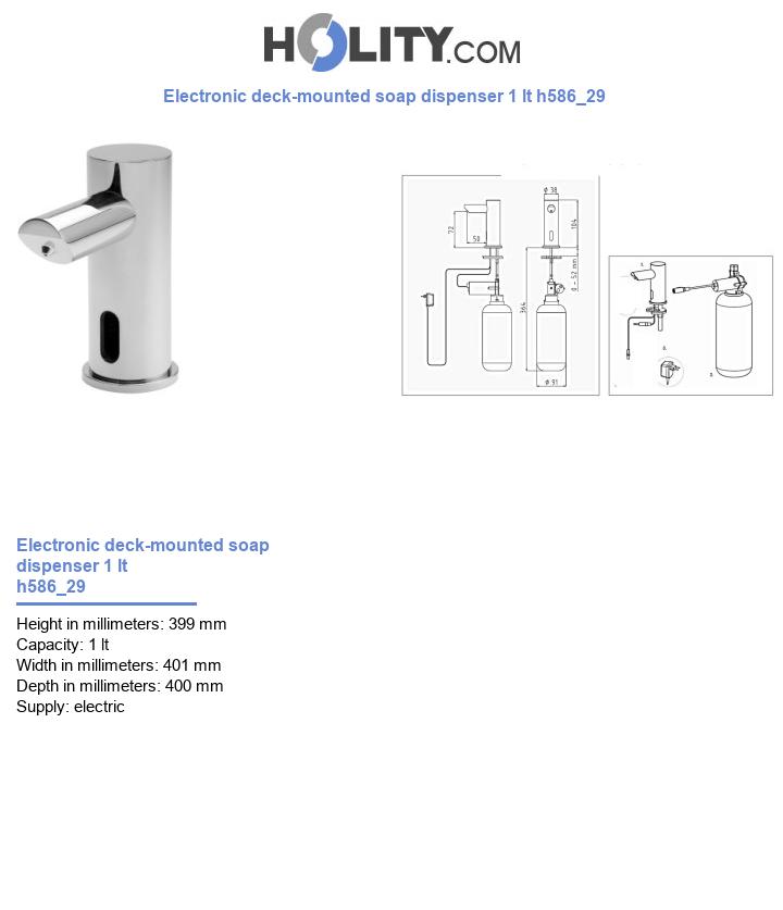 Electronic deck-mounted soap dispenser 1 lt h586_29