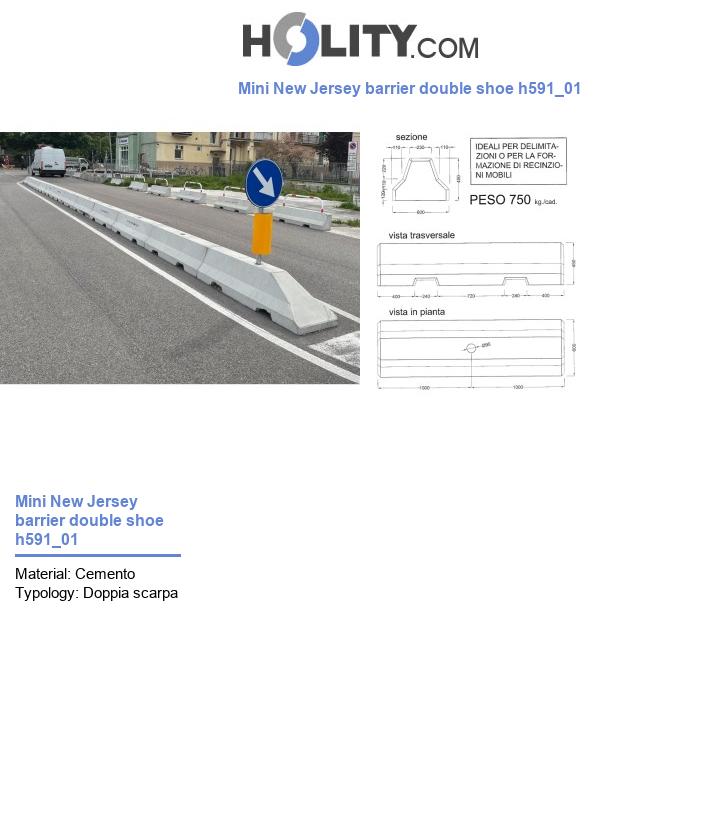 Mini New Jersey barrier double shoe h591_01