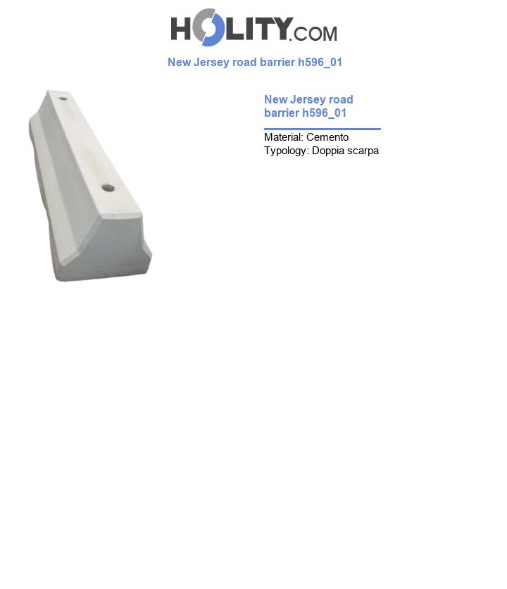 New Jersey road barrier h596_01
