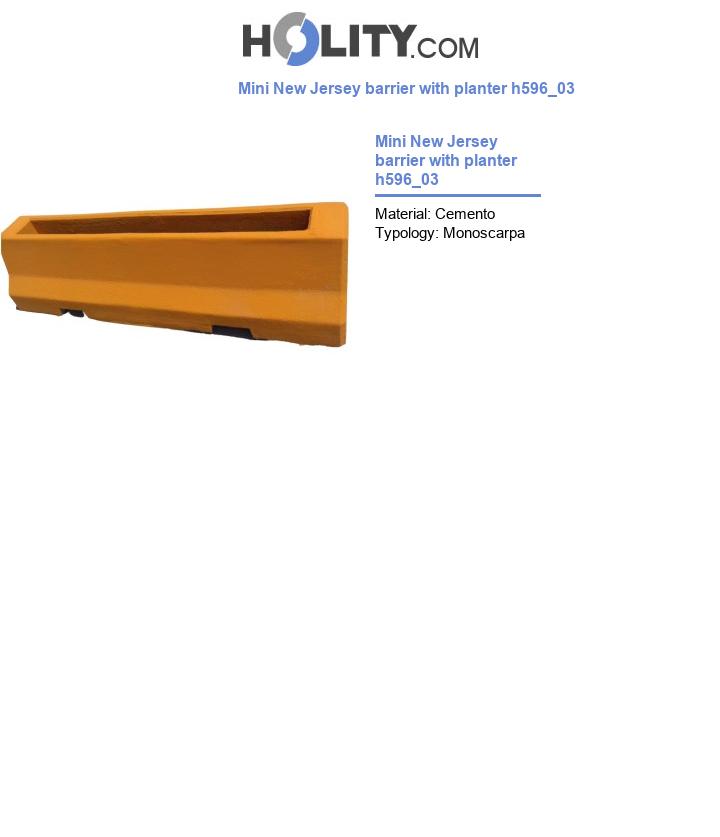 Mini New Jersey barrier with planter h596_03