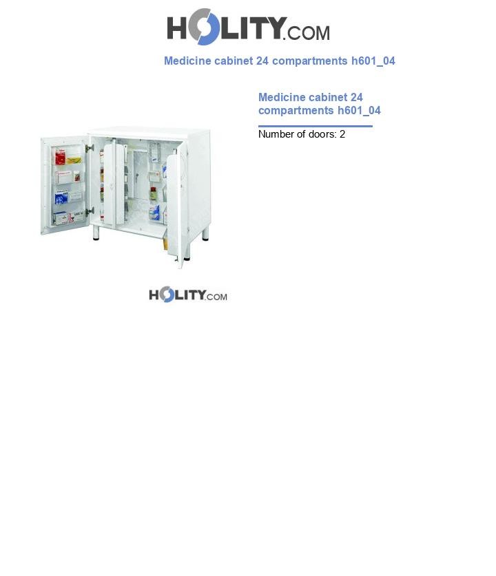 Medicine cabinet 24 compartments h601_04