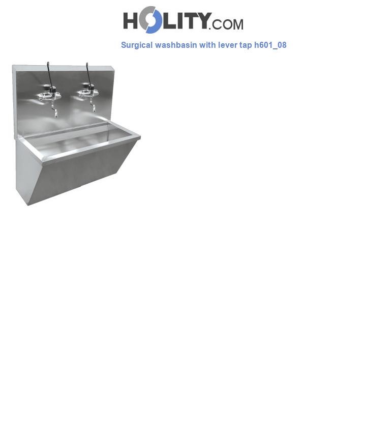 Surgical washbasin with lever tap h601_08