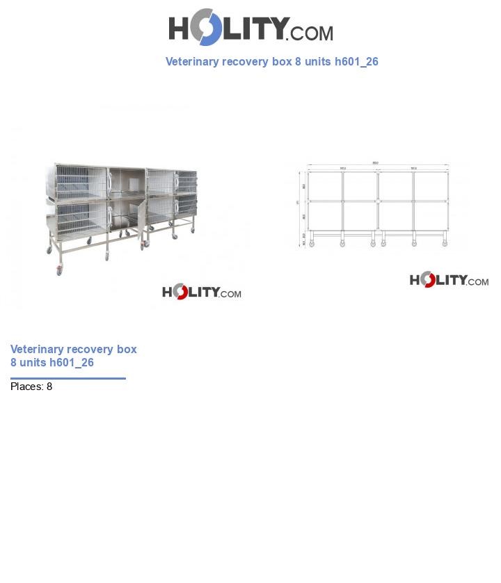 Veterinary recovery box 8 units h601_26
