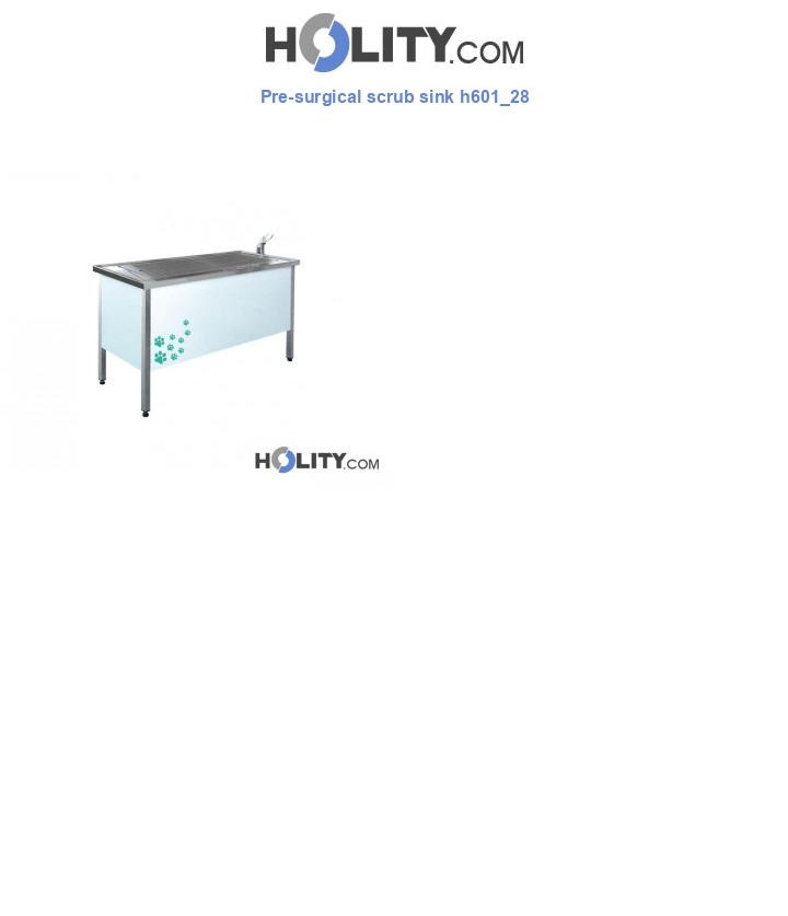Pre-surgical scrub sink h601_28