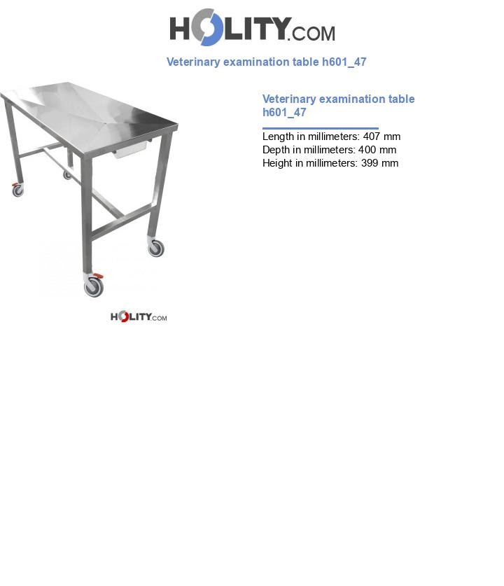 Veterinary examination table h601_47