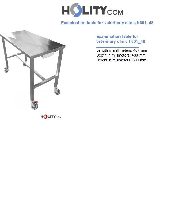 Examination table for veterinary clinic h601_48