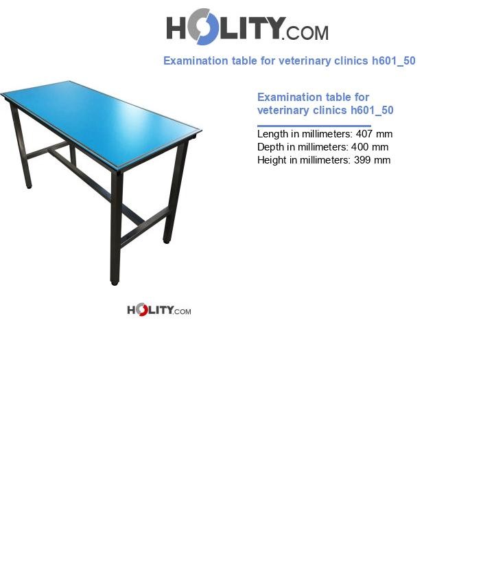 Examination table for veterinary clinics h601_50