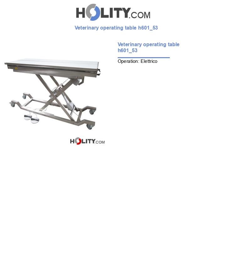 Veterinary operating table h601_53