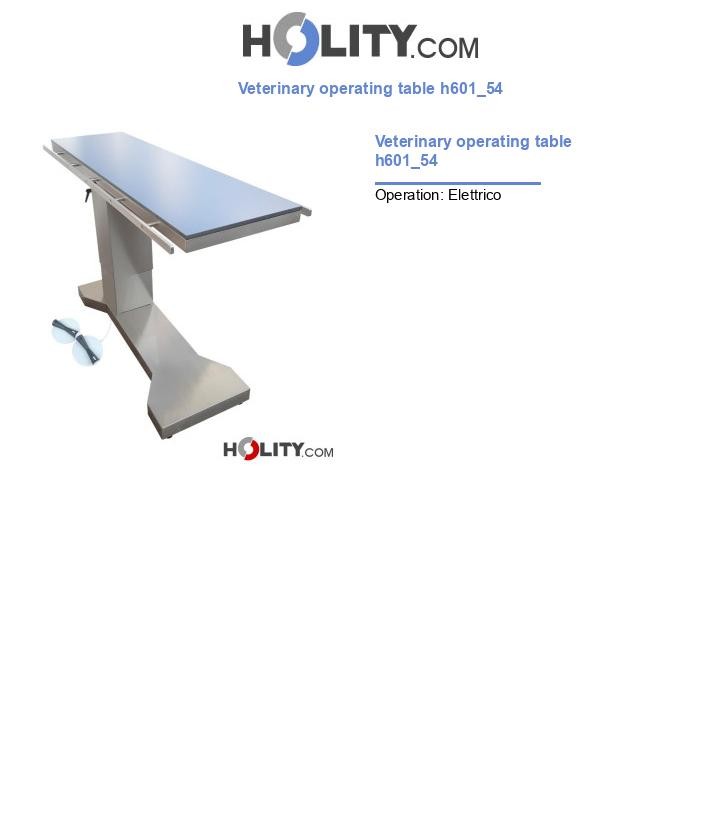 Veterinary operating table h601_54