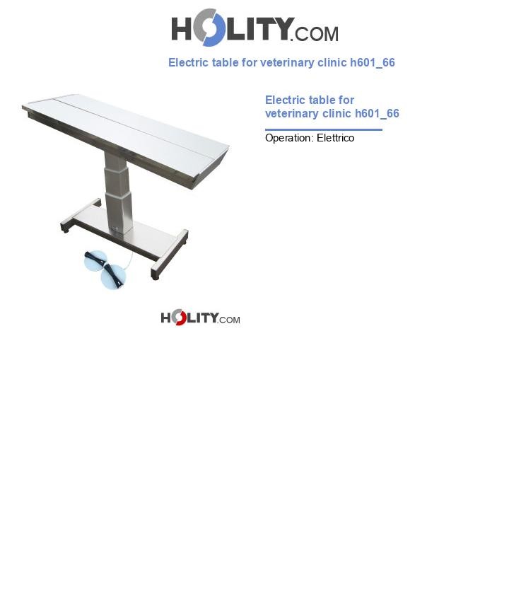 Electric table for veterinary clinic h601_66