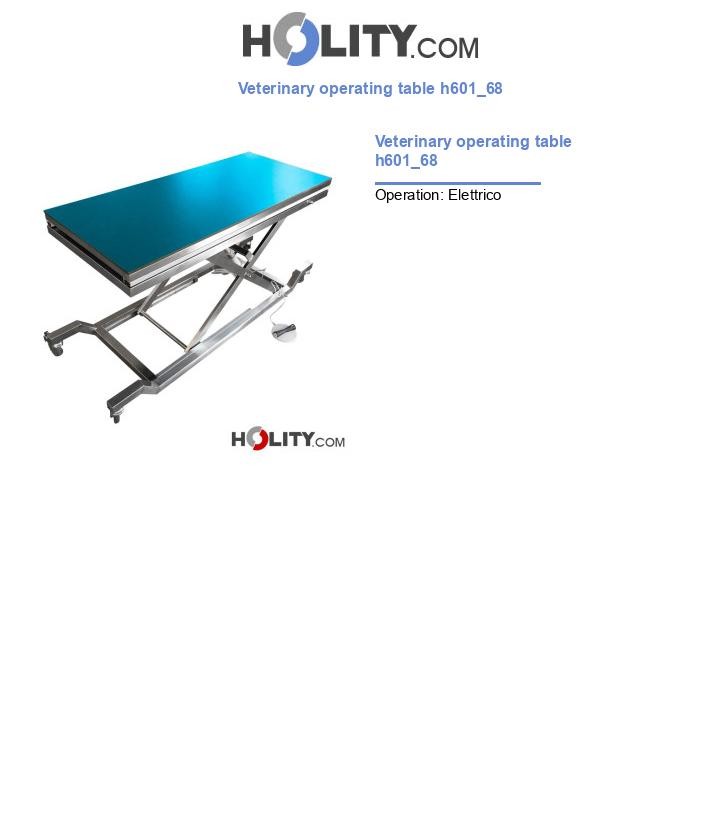 Veterinary operating table h601_68