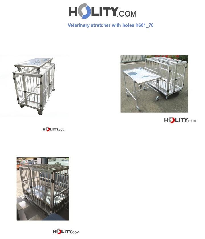 Veterinary stretcher with holes h601_70