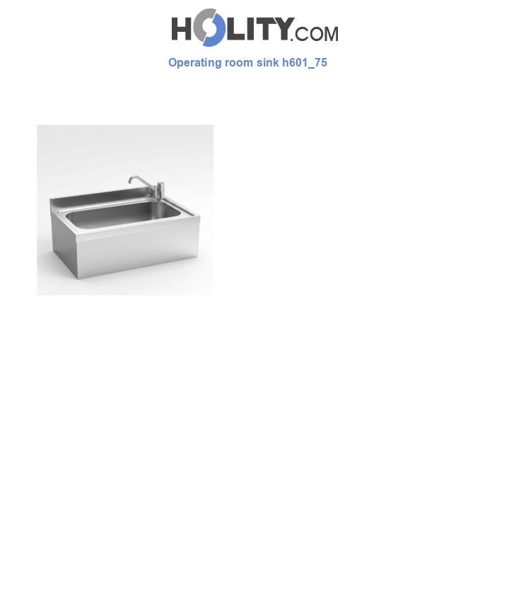 Operating room sink h601_75