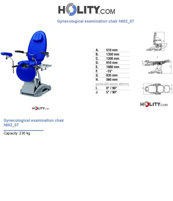 Gynecological examination chair h602_07