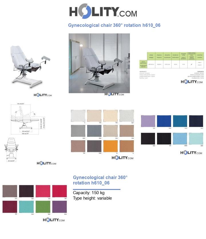Gynecological chair 360° rotation h610_06
