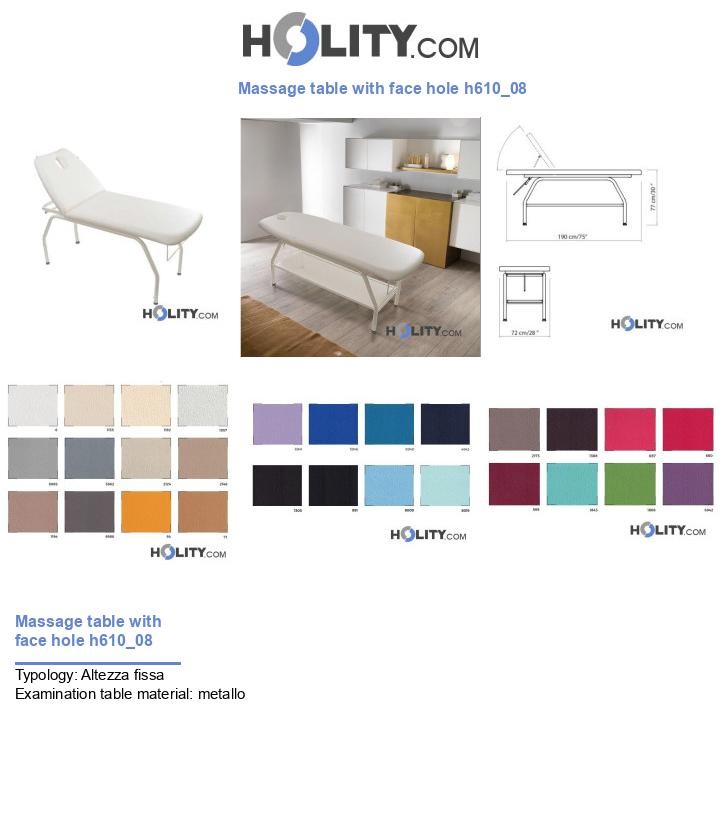 Massage table with face hole h610_08